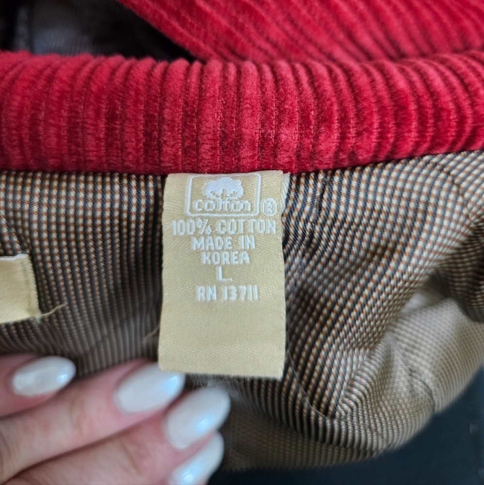 Kate Hill 100% Cotton Red Coat - Picture 6 of 6